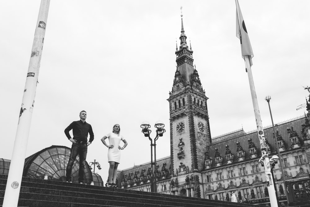 Paarshooting in der Hamburger City, Fleetinsel und Alster